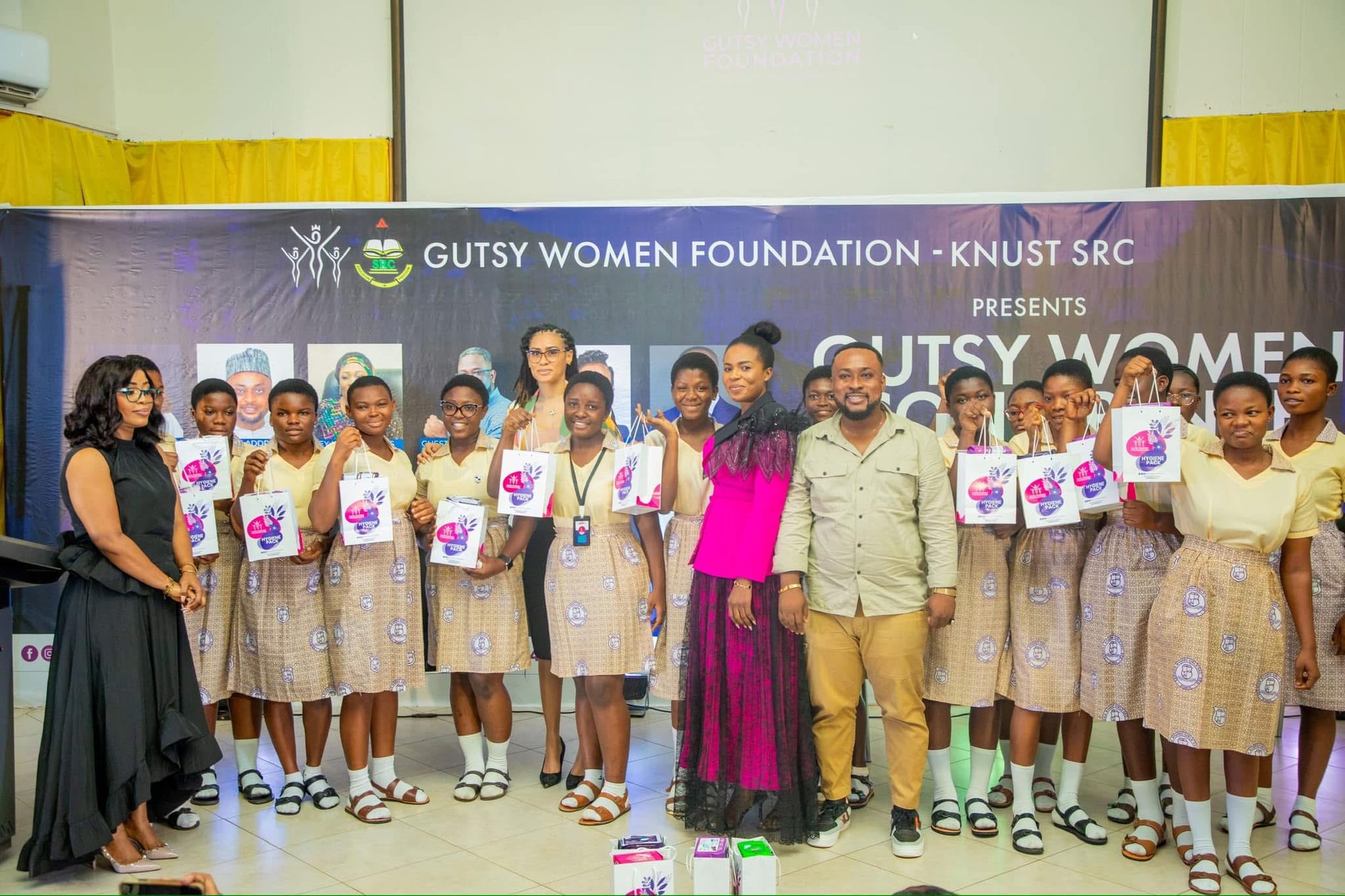 GWF and KNUST SRC hygiene distribution event